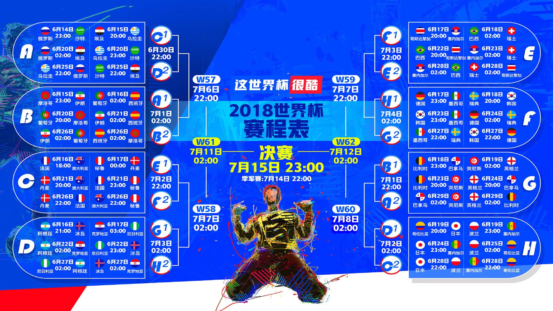 足球赛事的魅力在于不可预测的结果，足球的魅力在于未知